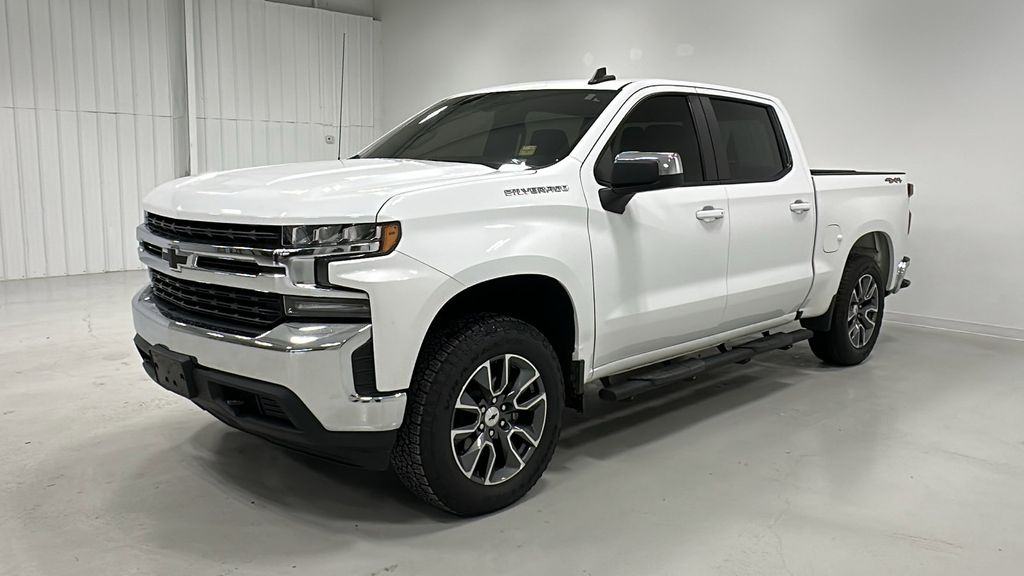 Summit White 2021 Chevrolet Silverado 1500 LT Crew Cab 4WD Pickup Truck Four-Wheel Drive 8-Speed Automatic