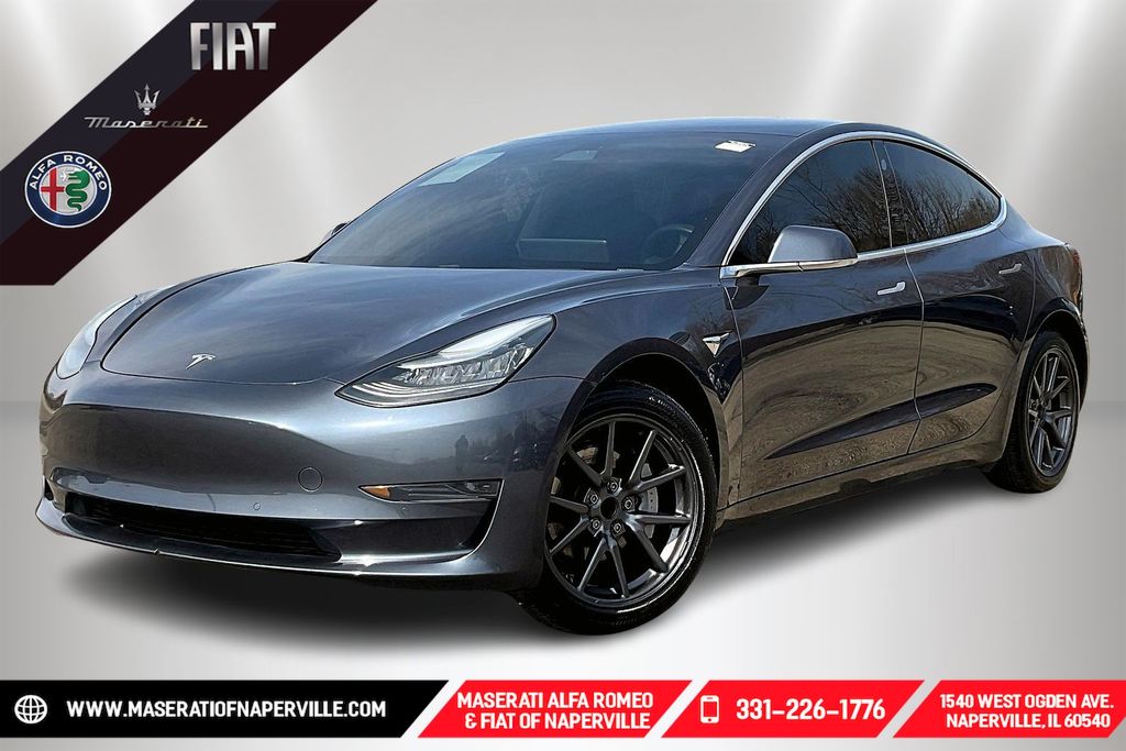 Gray 2020 Tesla Model 3 Standard Range AWD Sedan All-Wheel Drive 1-Speed Automatic