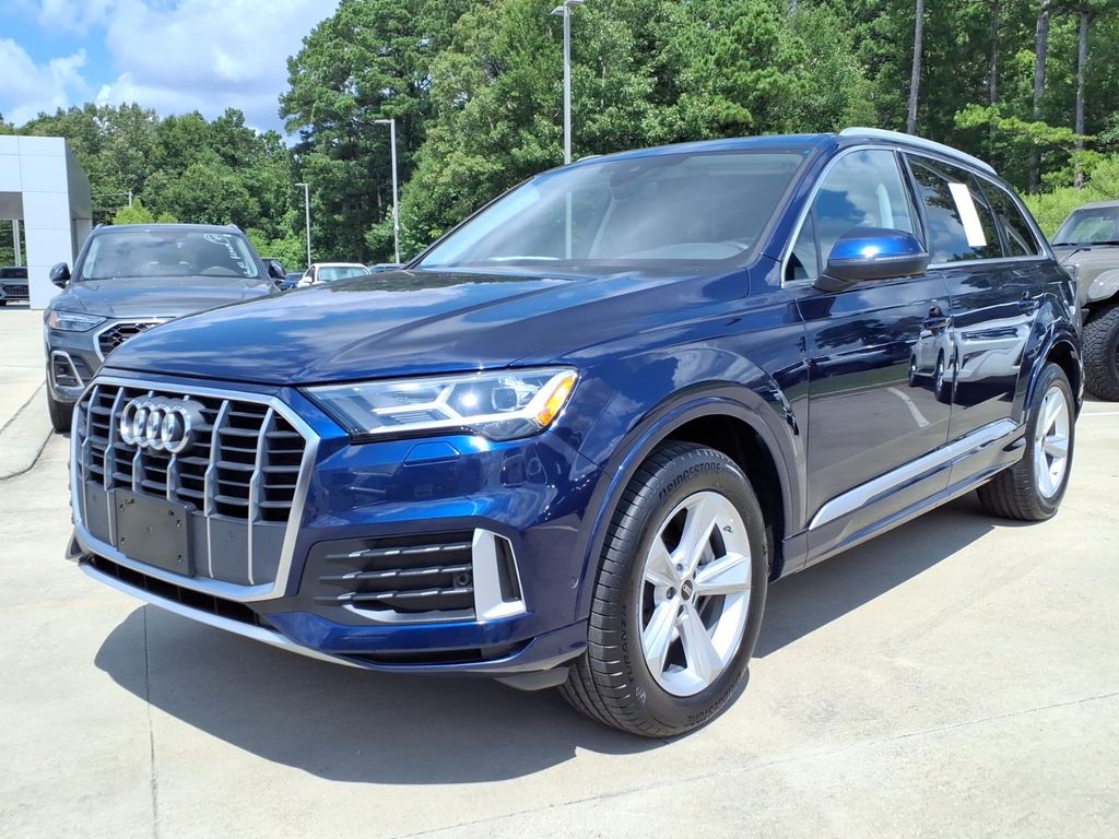 Navarra Blue Metallic 2022 Audi Q7 SUV / Crossover All-Wheel Drive 8-Speed Automatic