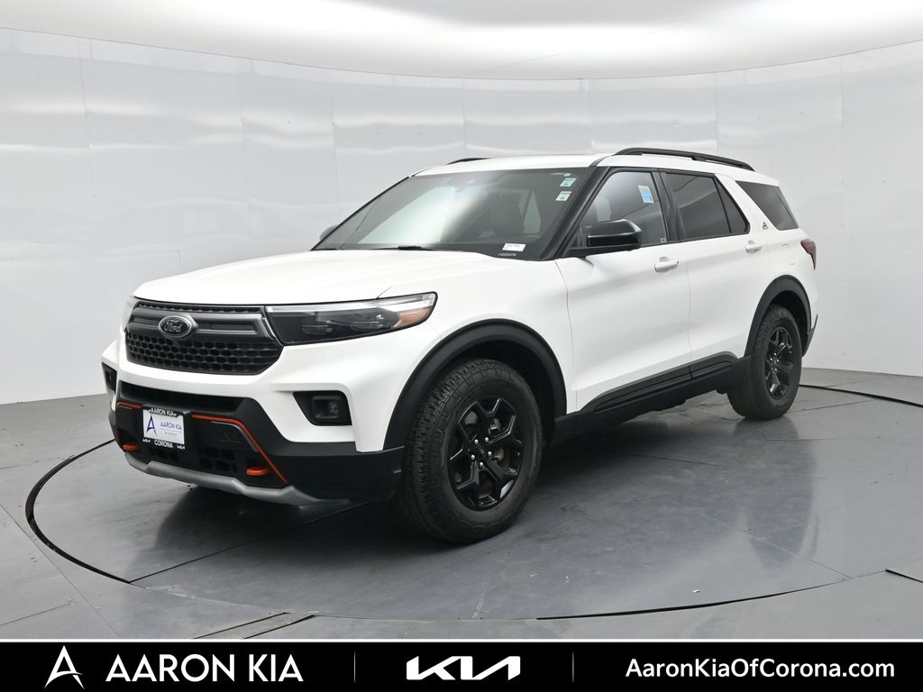 White Metallic 2023 Ford Explorer SUV / Crossover All-Wheel Drive Automatic