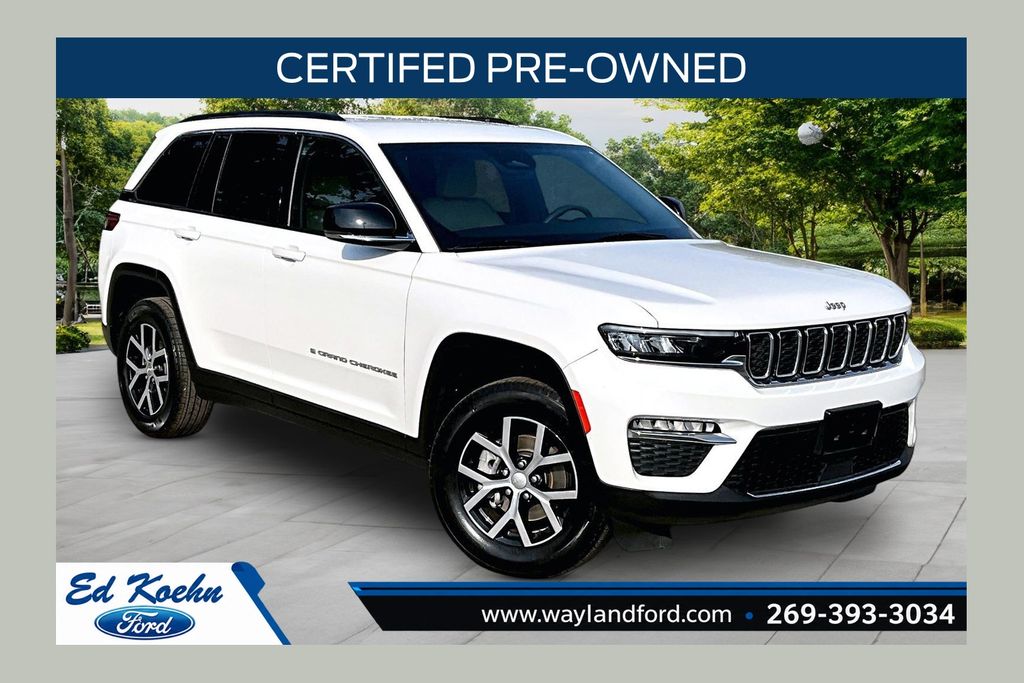 Bright White Clearcoat 2024 Jeep Grand Cherokee SUV / Crossover Four-Wheel Drive 8-Speed Automatic