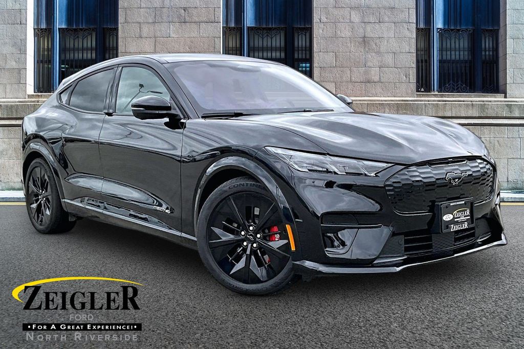 Shadow Black 2025 Ford Mustang Mach-E SUV / Crossover All-Wheel Drive Automatic