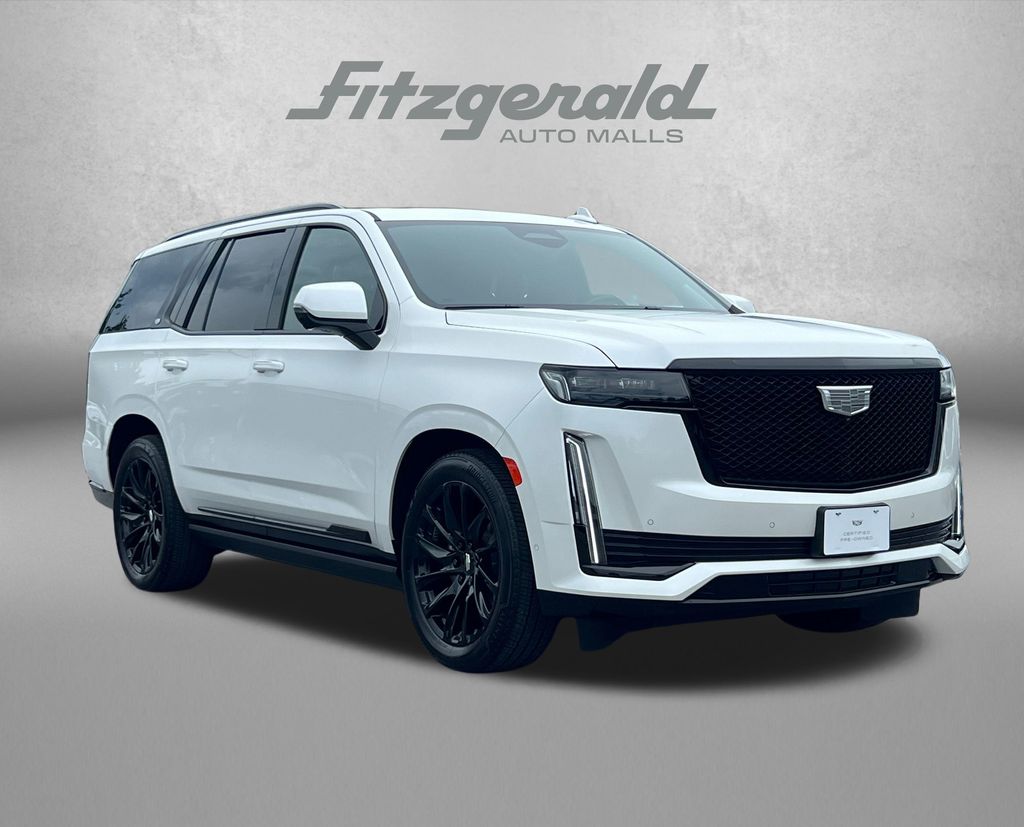 Crystal White Tricoat 2024 Cadillac Escalade SUV / Crossover Four-Wheel Drive Automatic