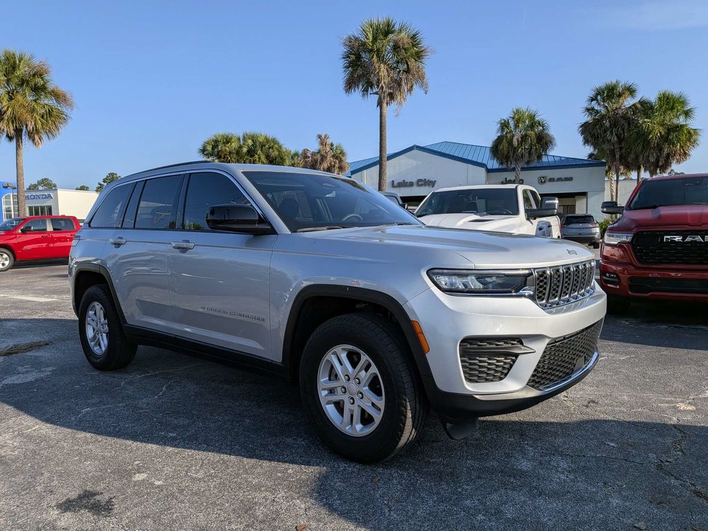 Silver 2024 Jeep Grand Cherokee SUV / Crossover Four-Wheel Drive 8-Speed Automatic