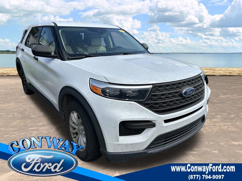 Oxford White 2020 Ford Explorer SUV / Crossover Rear-Wheel Drive Automatic