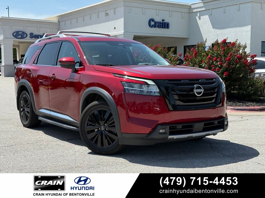 Red (Scarlet) 2023 Nissan Pathfinder SUV / Crossover All-Wheel Drive 9-Speed Automatic