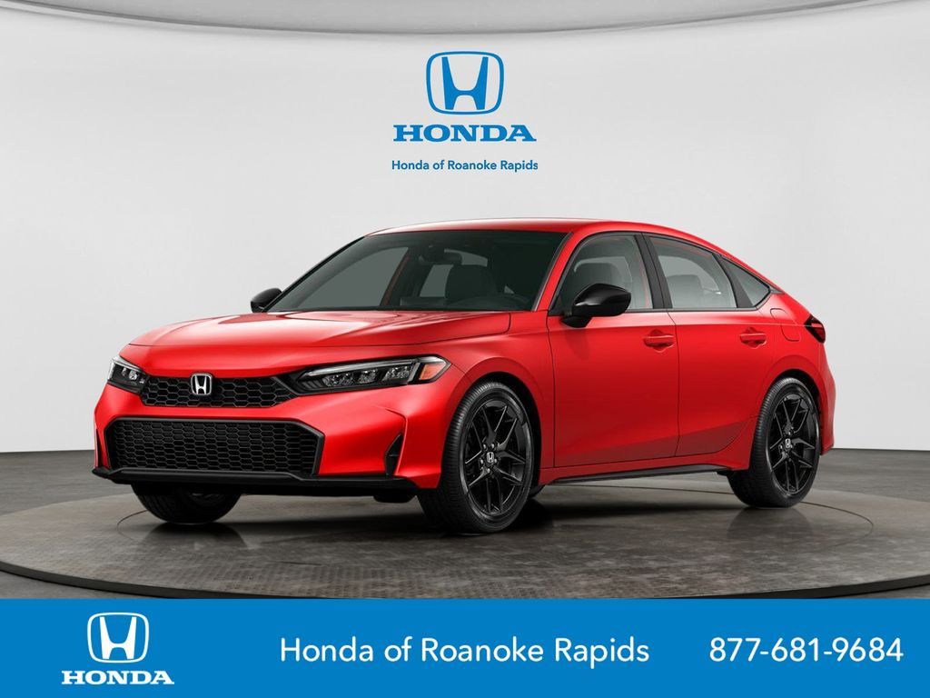 Meteorite Gray Metallic 2026 Honda Civic Hatchback Hatchback Front-Wheel Drive Continuously Variable Transmission