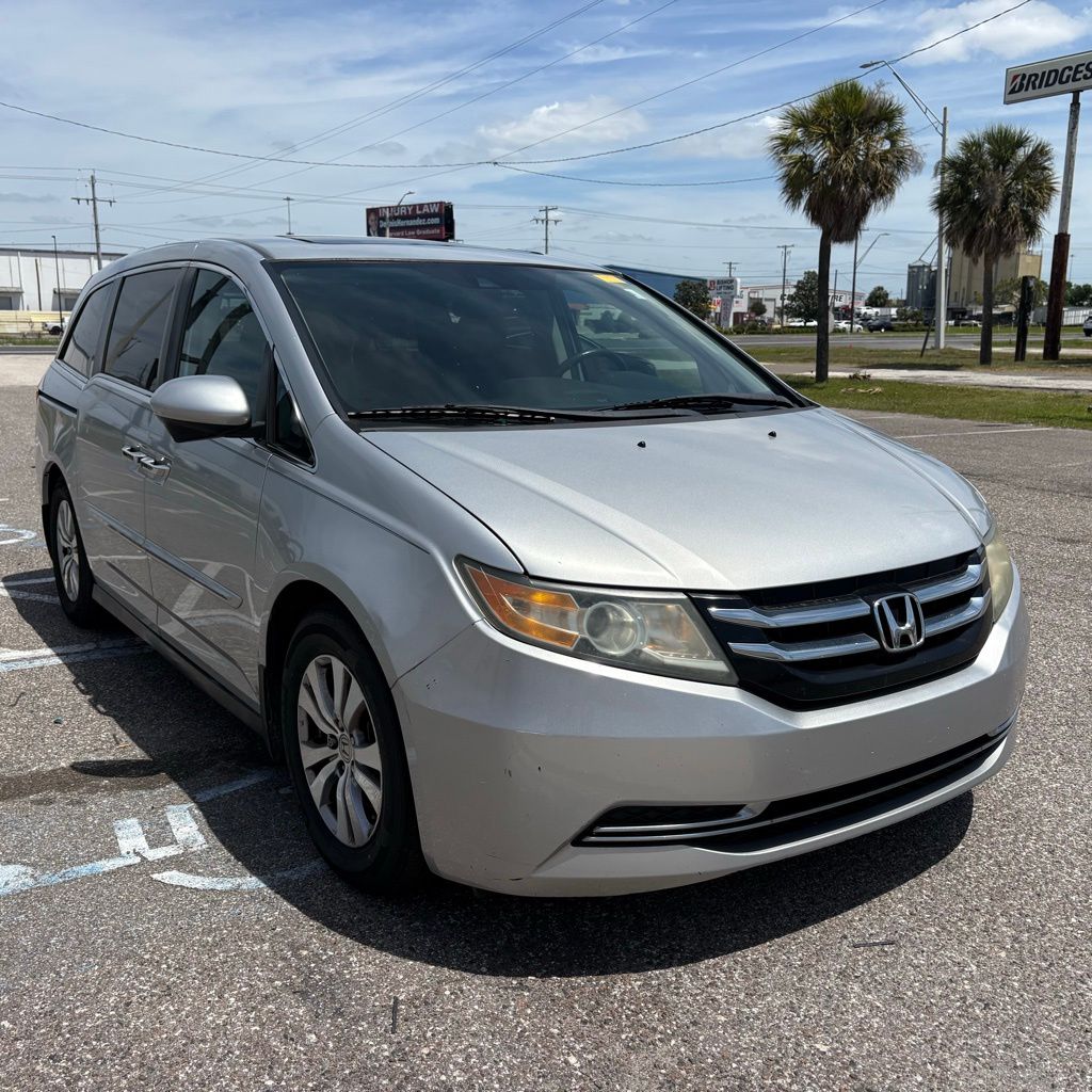 Silver 2015 Honda Odyssey EX-L FWD Minivan Front-Wheel Drive 6-Speed Automatic