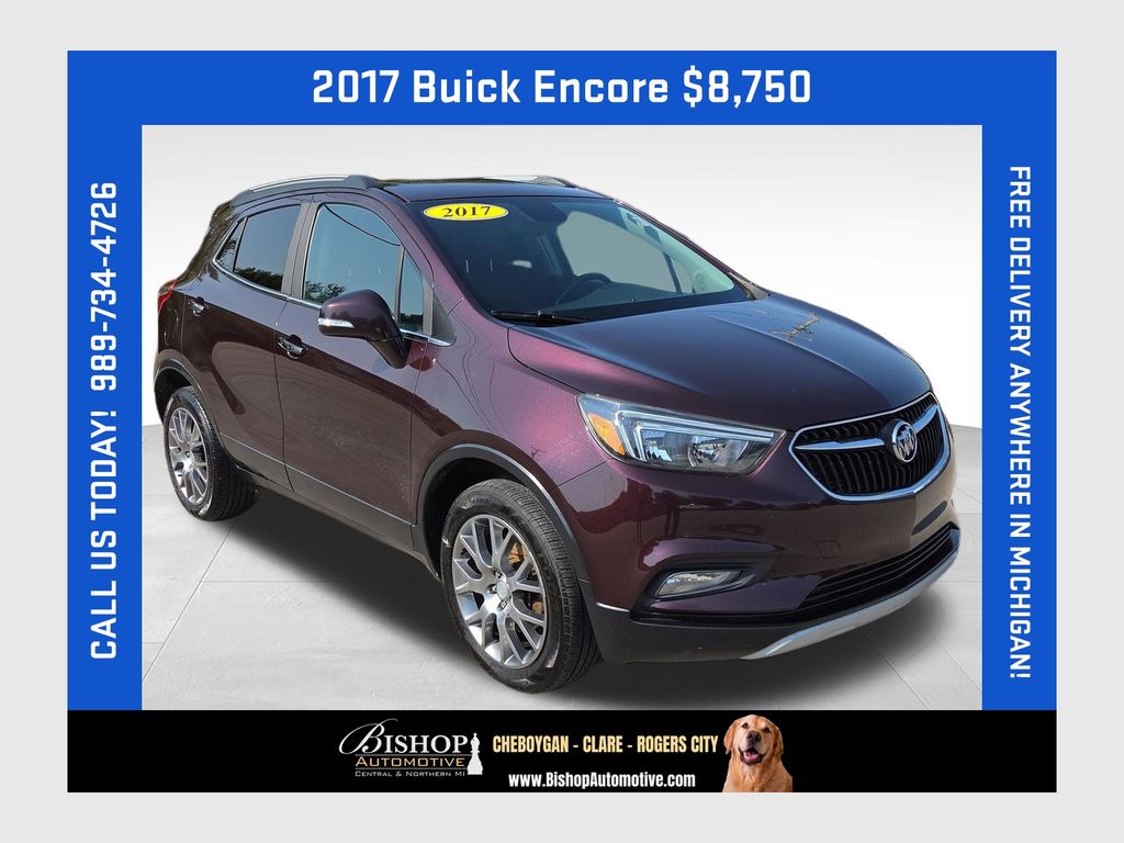 Black Cherry Metallic 2017 Buick Encore SUV / Crossover All-Wheel Drive 6-Speed Automatic Overdrive