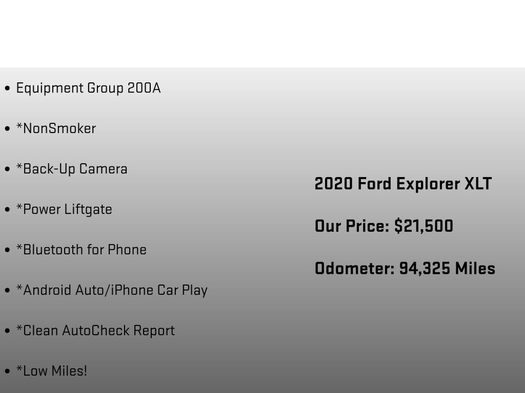 2020 Ford Explorer XLT Gray at Phil Fitts Ford