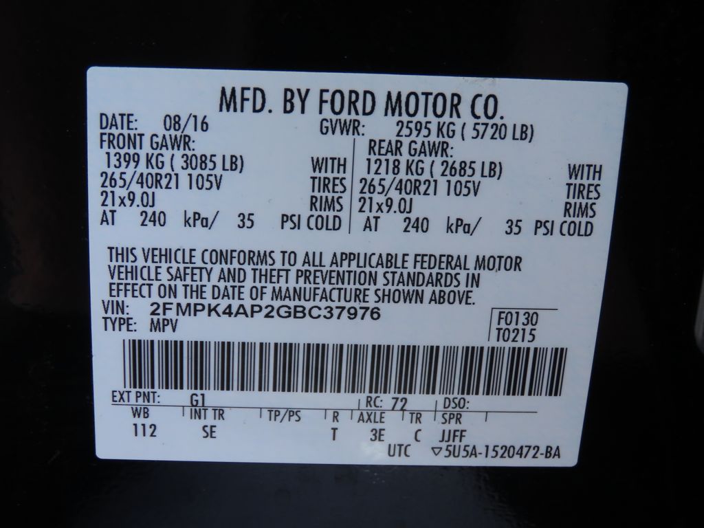 Thumbnail: 2016 Ford Edge - 21