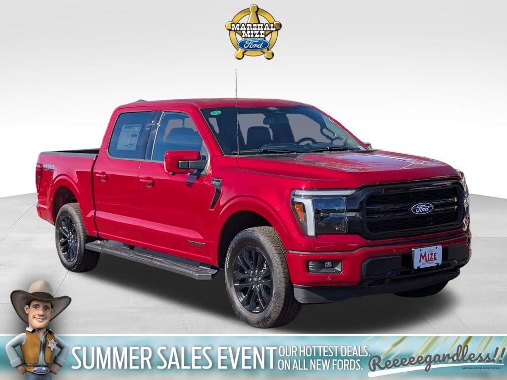 Rapid Red Metallic Tinted Clearcoat 2025 Ford F-150 Pickup Truck Four-Wheel Drive Automatic