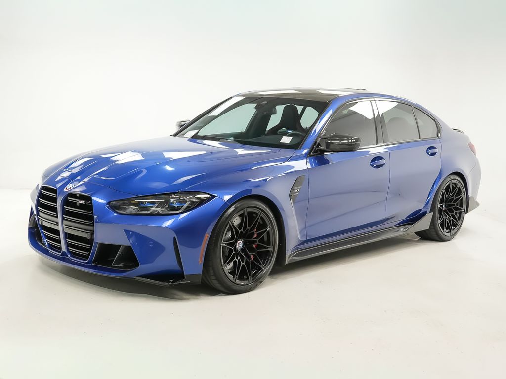 Portimao Blue Metallic 2022 BMW M3 Sedan Rear-Wheel Drive 6-Speed Manual
