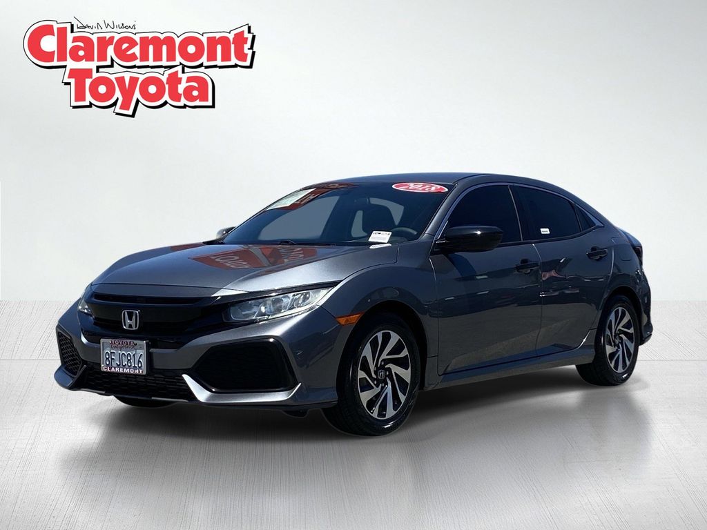 Gray 2018 Honda Civic Hatchback LX FWD Hatchback Front-Wheel Drive 6-Speed Manual