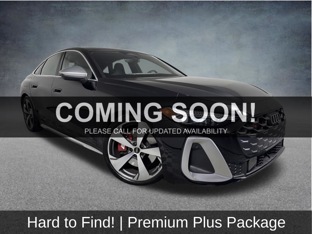 Mythos Black Metallic 2025 Audi S5 3.0T quattro Premium Plus Sedan All-Wheel Drive 7-Speed Automatic