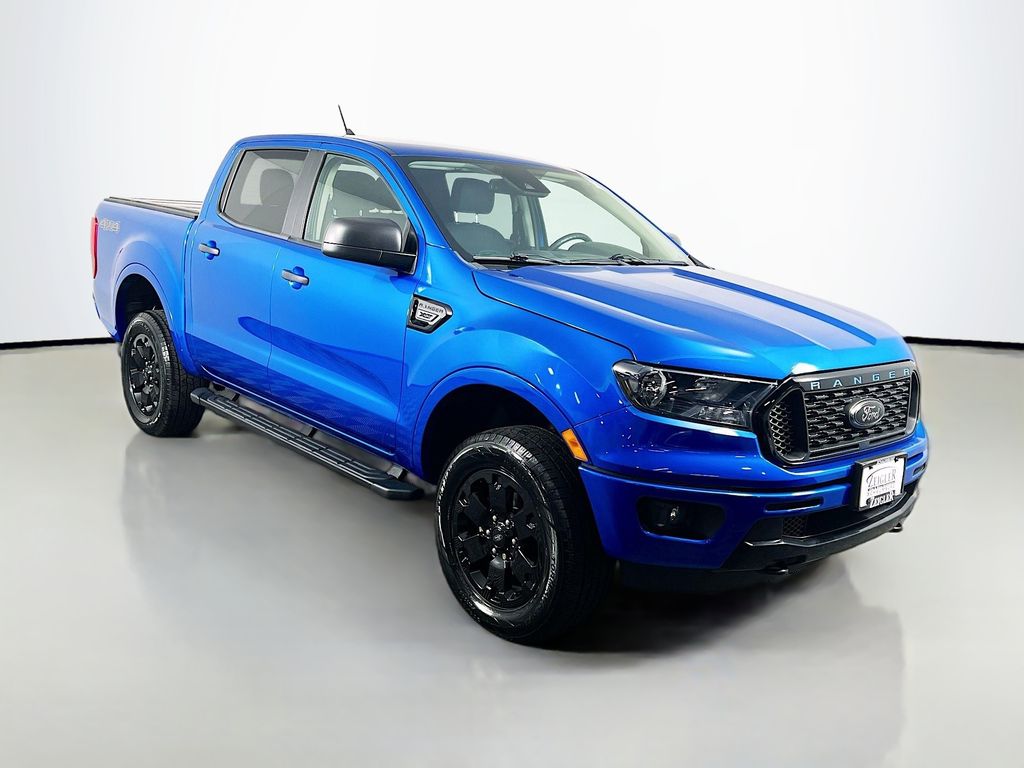 Velocity Blue Metallic 2021 Ford Ranger Pickup Truck Four-Wheel Drive Automatic