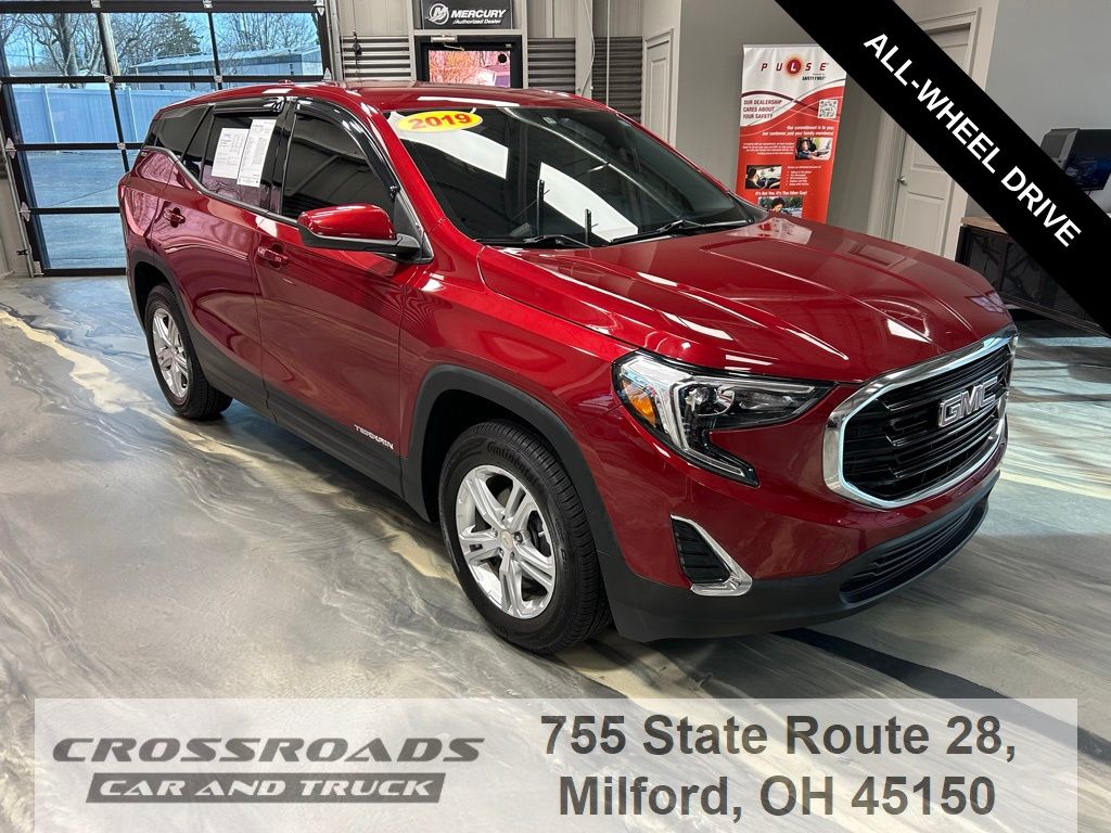Red Quartz Tintcoat 2019 GMC Terrain SUV / Crossover Four-Wheel Drive 9-Speed Automatic