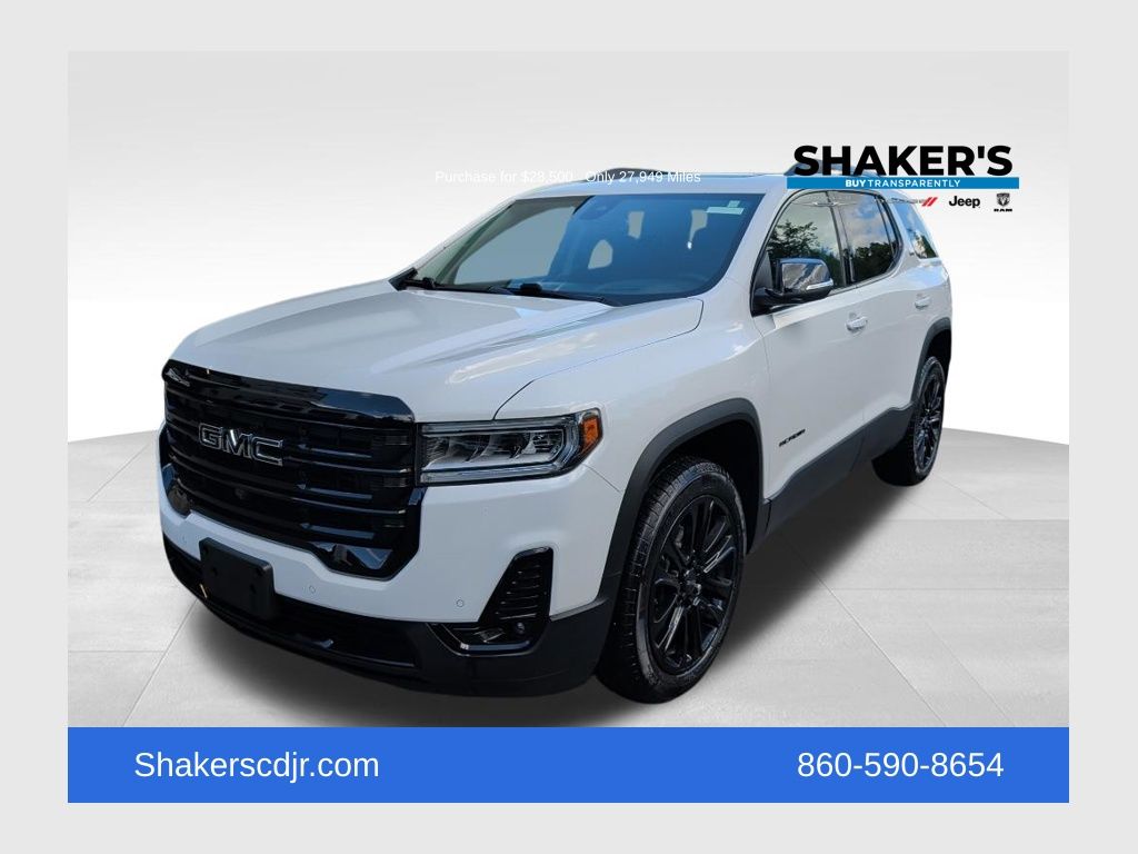 Summit White 2022 GMC Acadia SUV / Crossover Four-Wheel Drive 9-Speed Automatic