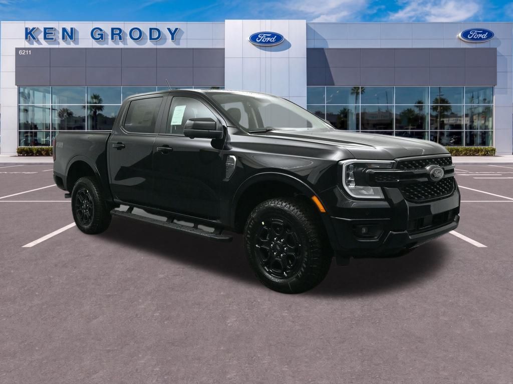 Shadow Black 2026 Ford Ranger Lariat SuperCrew 4WD Pickup Truck Four-Wheel Drive Automatic