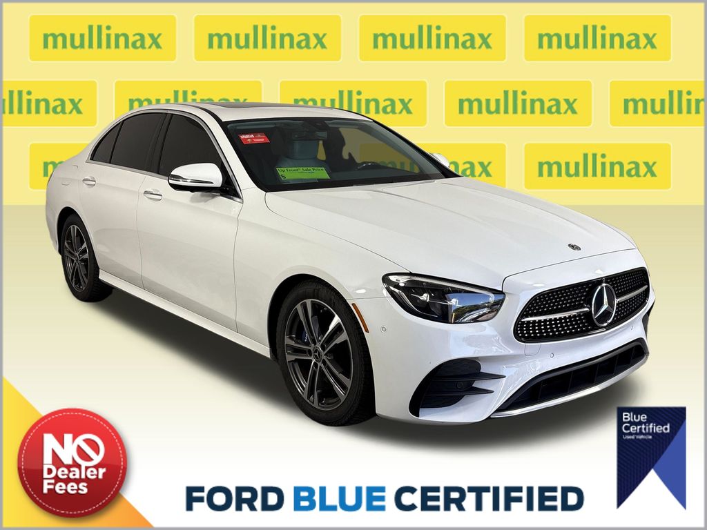 Polar White 2021 Mercedes-Benz E-Class Sedan Rear-Wheel Drive 9-Speed Automatic