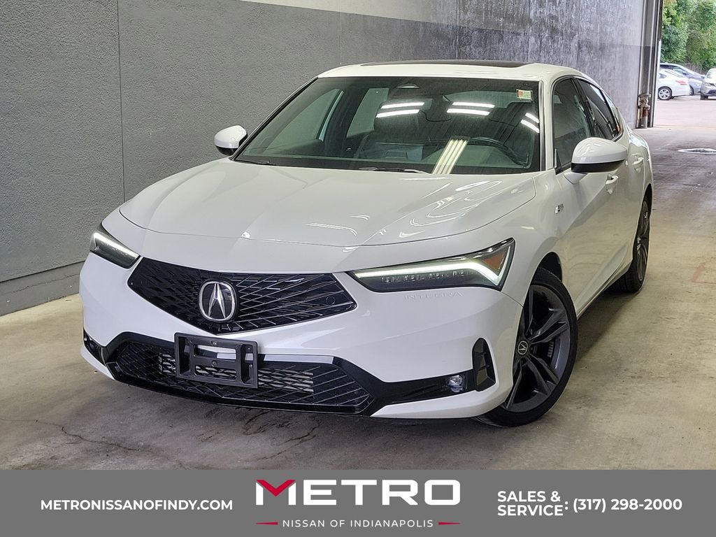 Platinum White Pearl 2025 Acura Integra Sedan Front-Wheel Drive Continuously Variable Transmission