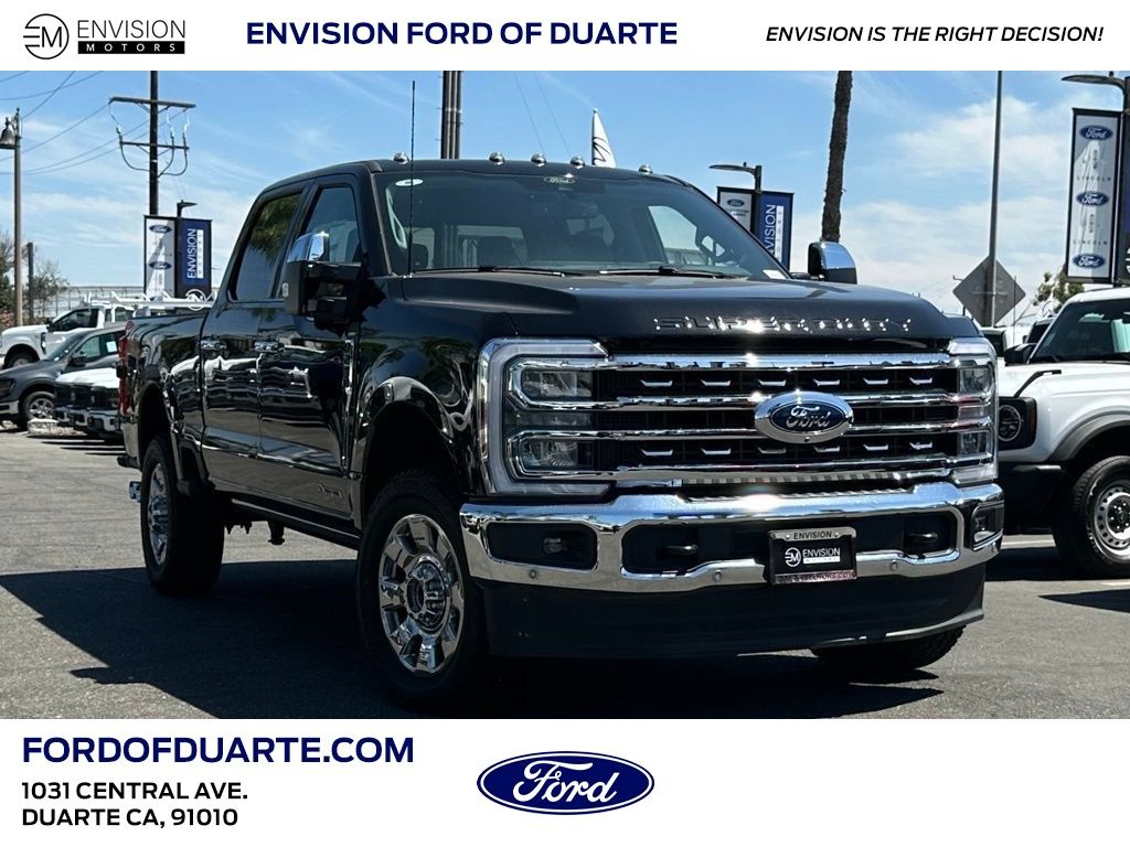 Agate Black Metallic 2025 Ford F-350 Super Duty Pickup Truck Four-Wheel Drive Automatic