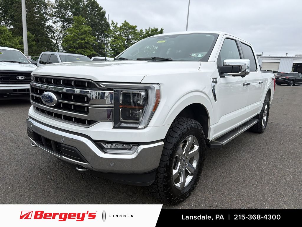 White Metallic 2023 Ford F-150 Pickup Truck Four-Wheel Drive Automatic