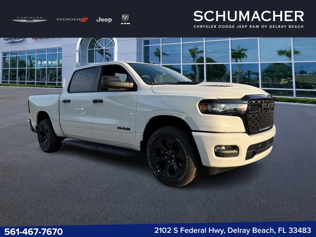 Bright White Clearcoat 2026 RAM 1500 Pickup Truck Four-Wheel Drive 8-Speed Automatic