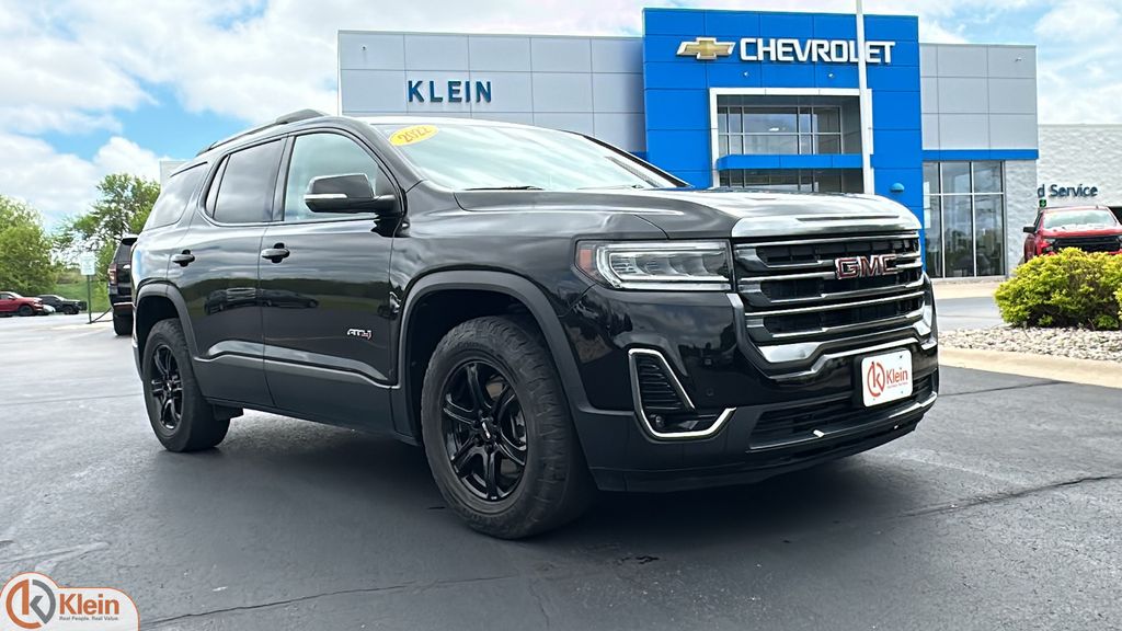 Black (Ebony Twilight Metallic) 2022 GMC Acadia SUV / Crossover Four-Wheel Drive 9-Speed Automatic