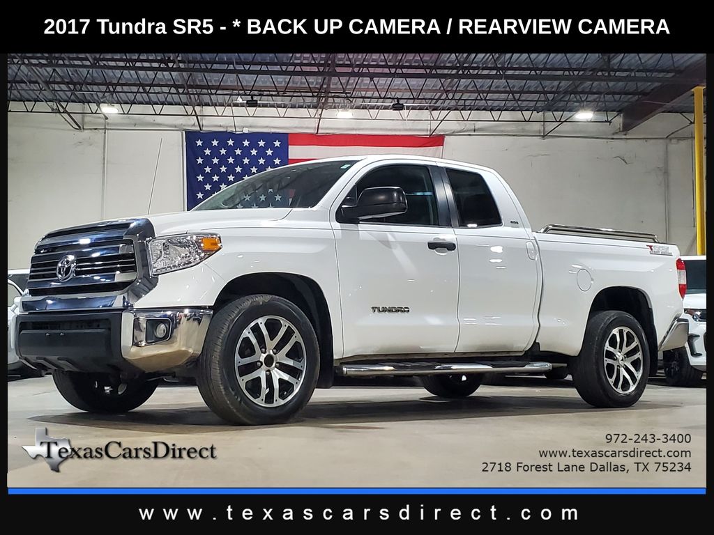 Super White 2017 Toyota Tundra Pickup Truck 4X2 6-Speed Automatic Overdrive