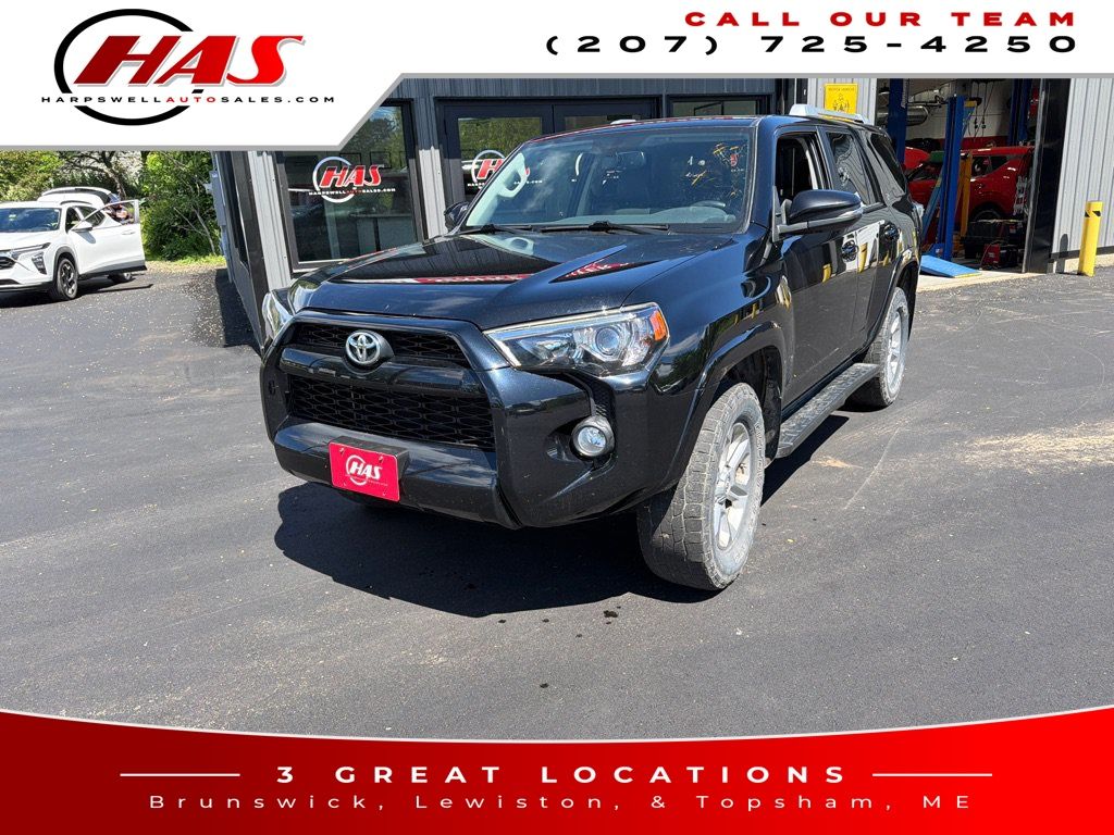 Midnight Black Metallic 2018 Toyota 4Runner SUV / Crossover Four-Wheel Drive 5-Speed Automatic Overdrive