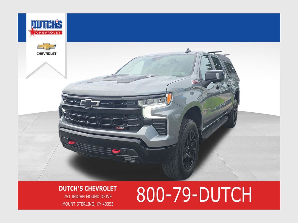 Sterling Gray Metallic 2023 Chevrolet Silverado 1500 Pickup Truck Four-Wheel Drive Automatic