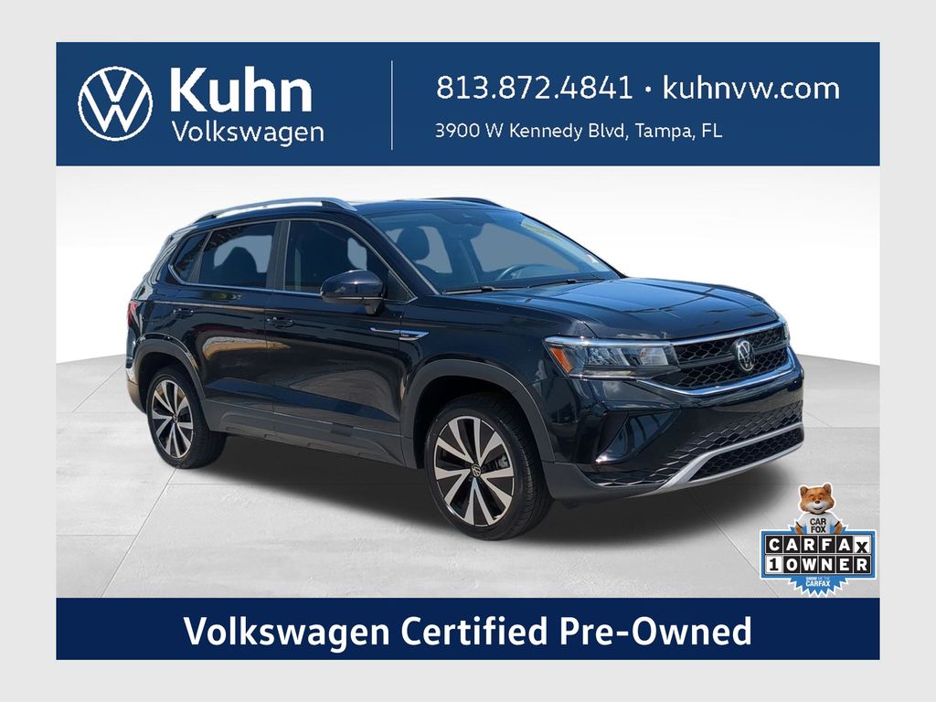 Deep Black Pearl 2023 Volkswagen Taos SUV / Crossover Front-Wheel Drive 8-Speed Automatic