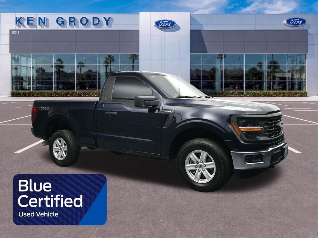 Blue Metallic 2024 Ford F-150 Pickup Truck Four-Wheel Drive Automatic