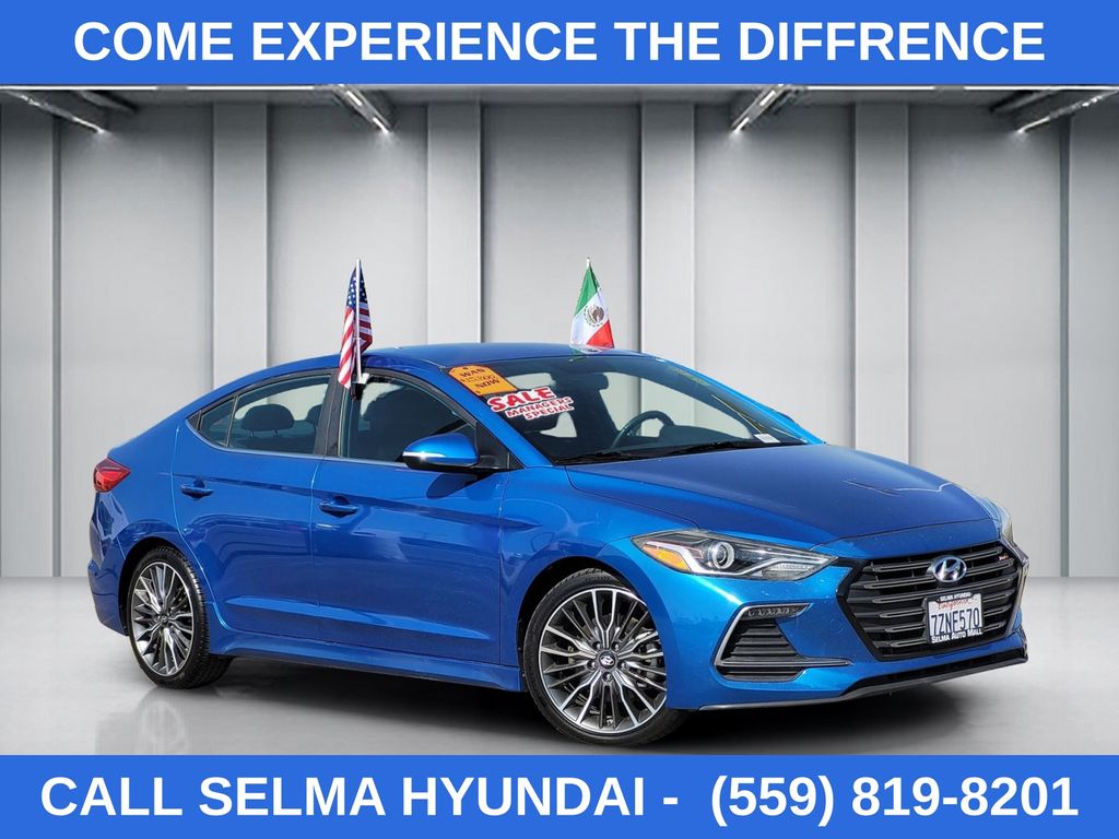 Electric Blue Metallic 2017 Hyundai Elantra Sport FWD Sedan Front-Wheel Drive 6-Speed Manual