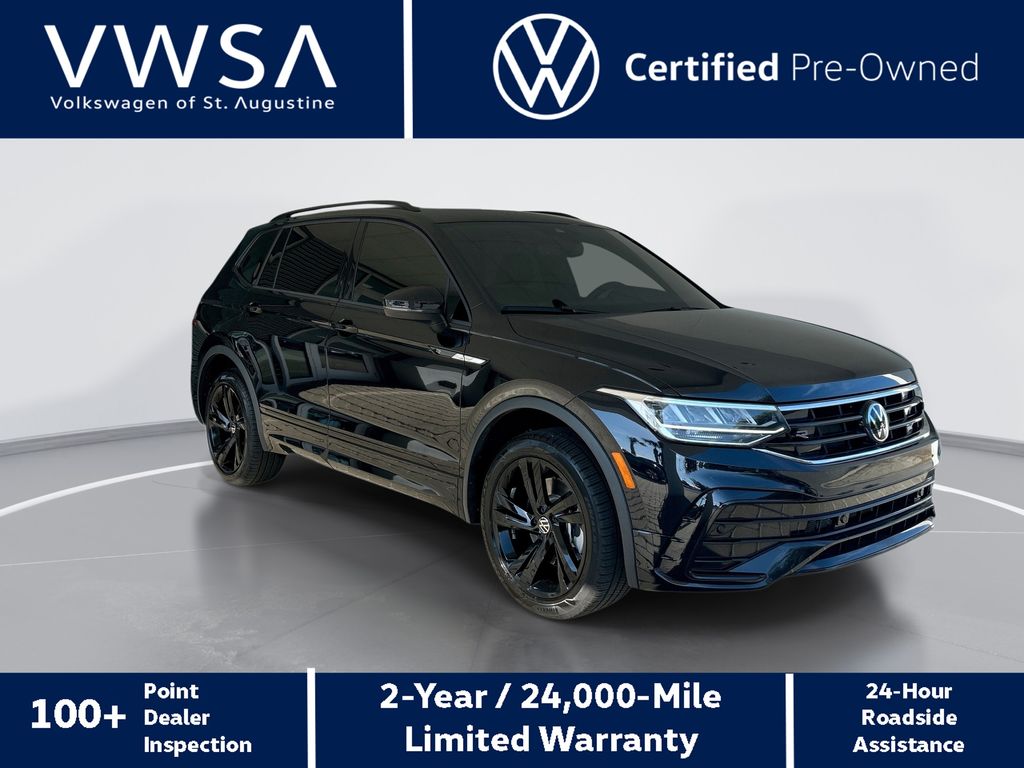 Deep Black Pearl 2024 Volkswagen Tiguan SUV / Crossover All-Wheel Drive 8-Speed Automatic