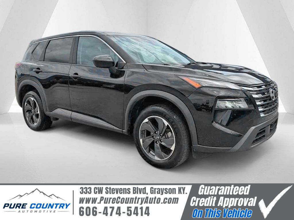 Super Black 2024 Nissan Rogue SUV / Crossover Front-Wheel Drive Continuously Variable Transmission