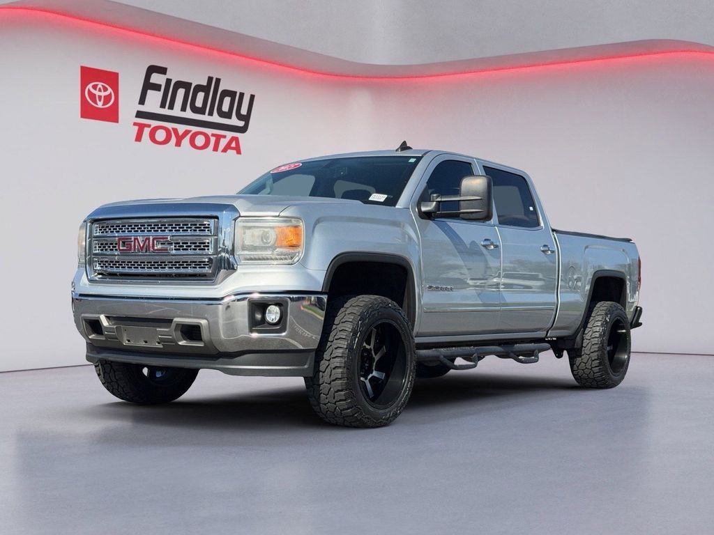 Quicksilver Metallic 2015 GMC Sierra 1500 SLT Crew Cab Pickup Truck 4X2 6-Speed Automatic Overdrive