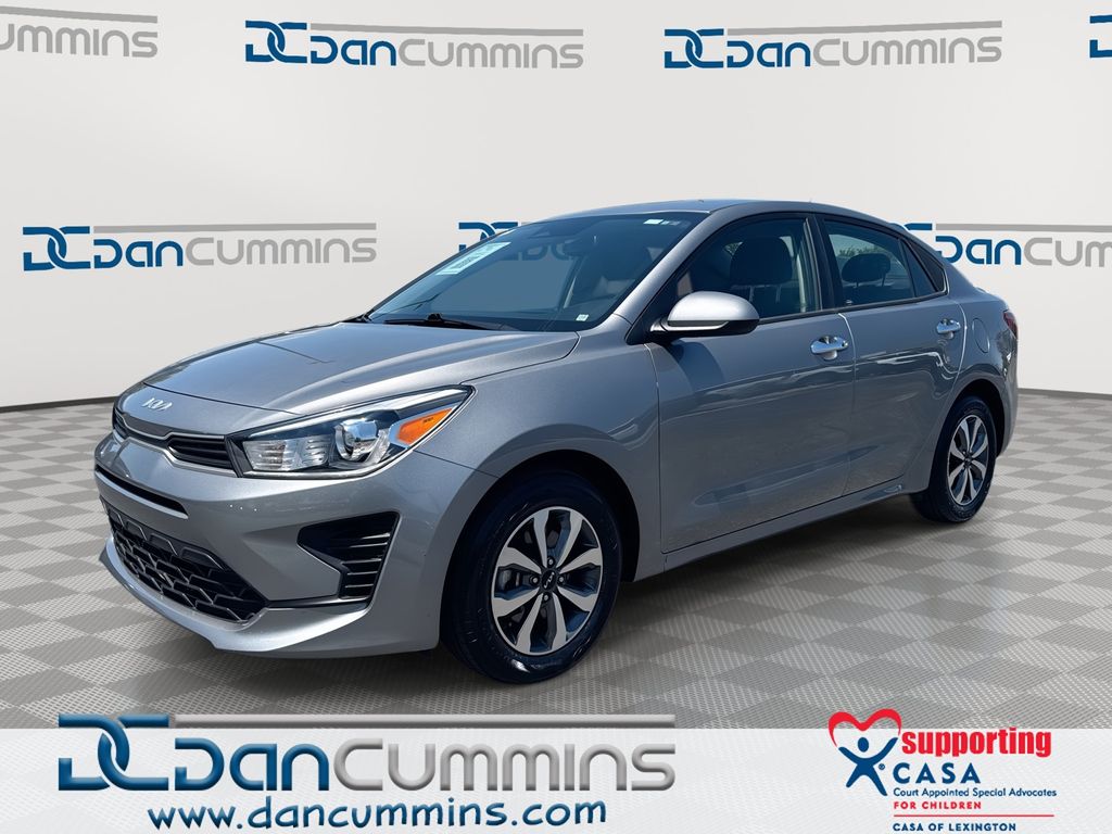 Steel Gray 2022 Kia Rio S FWD Sedan Front-Wheel Drive Continuously Variable Transmission
