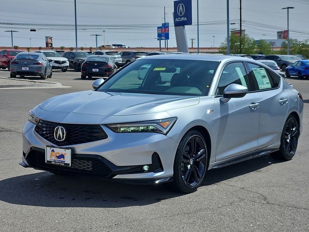 Solar Silver Metallic 2026 Acura Integra FWD with A-SPEC Package Sedan Front-Wheel Drive Continuously Variable Transmission