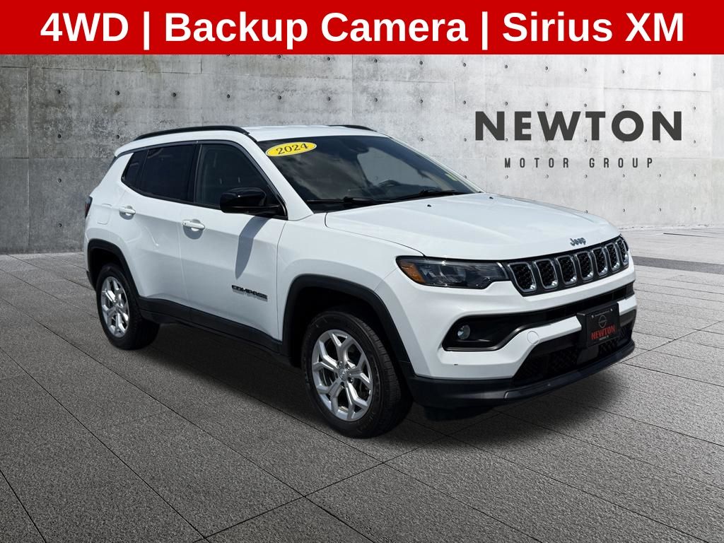 Bright White Clearcoat 2024 Jeep Compass SUV / Crossover Four-Wheel Drive 8-Speed Automatic
