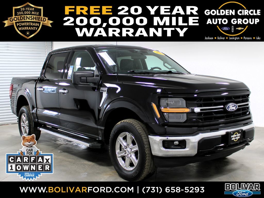 Agate Black Metallic 2025 Ford F-150 Pickup Truck Four-Wheel Drive Automatic