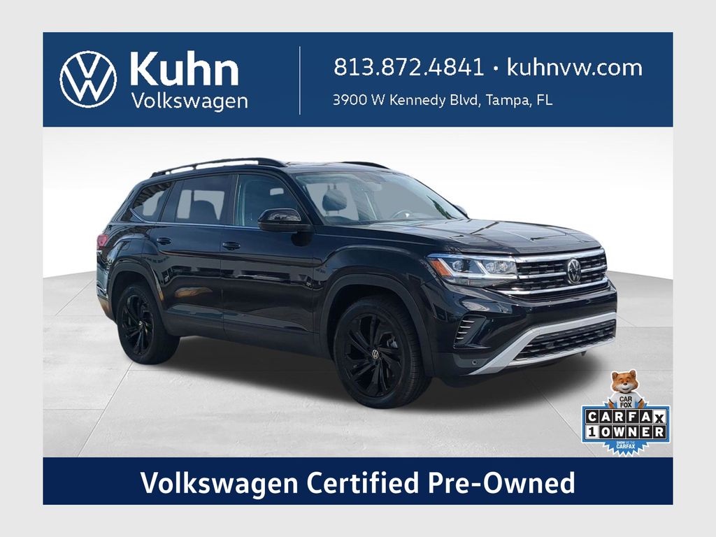 Deep Black Pearl 2023 Volkswagen Atlas SUV / Crossover Front-Wheel Drive 8-Speed Automatic