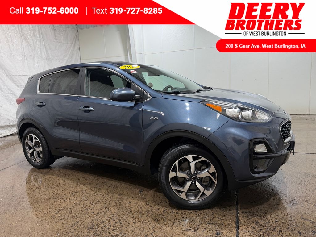 Pacific Blue 2020 Kia Sportage SUV / Crossover All-Wheel Drive 6-Speed Automatic Overdrive