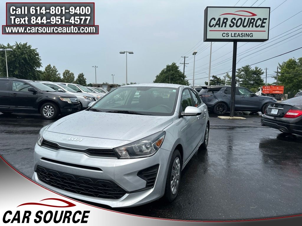 Silky Silver 2022 Kia Rio Sedan Front-Wheel Drive Continuously Variable Transmission