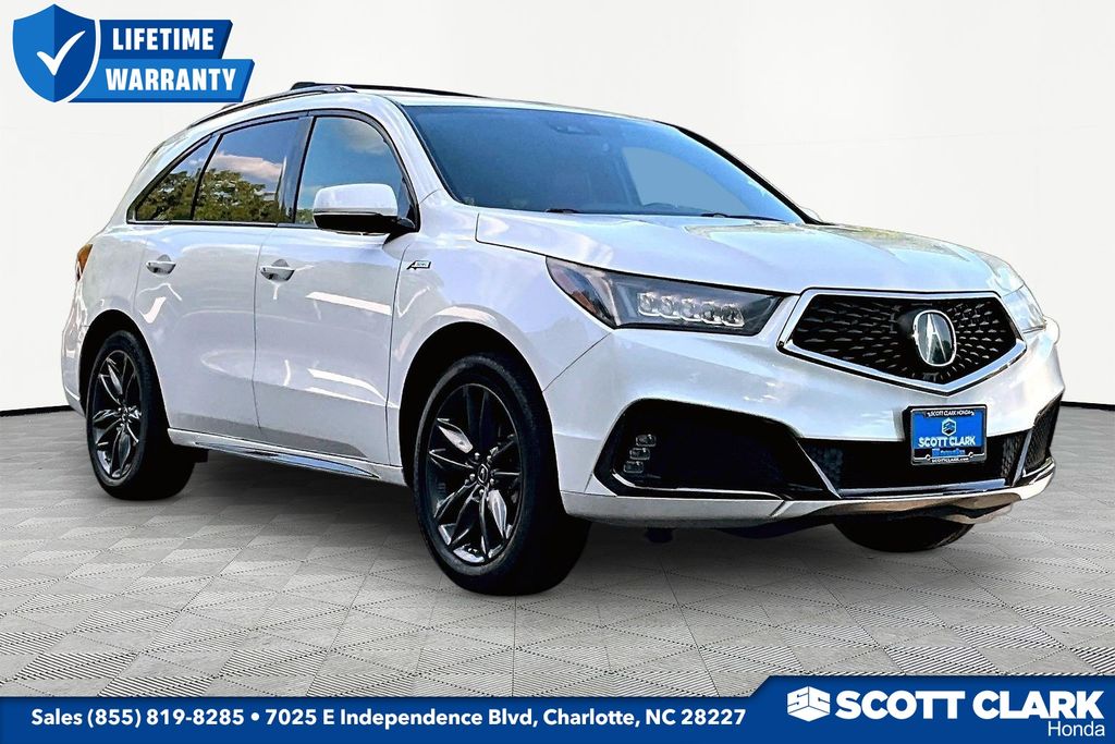 Platinum White Pearl 2020 Acura MDX SUV / Crossover All-Wheel Drive 9-Speed Automatic