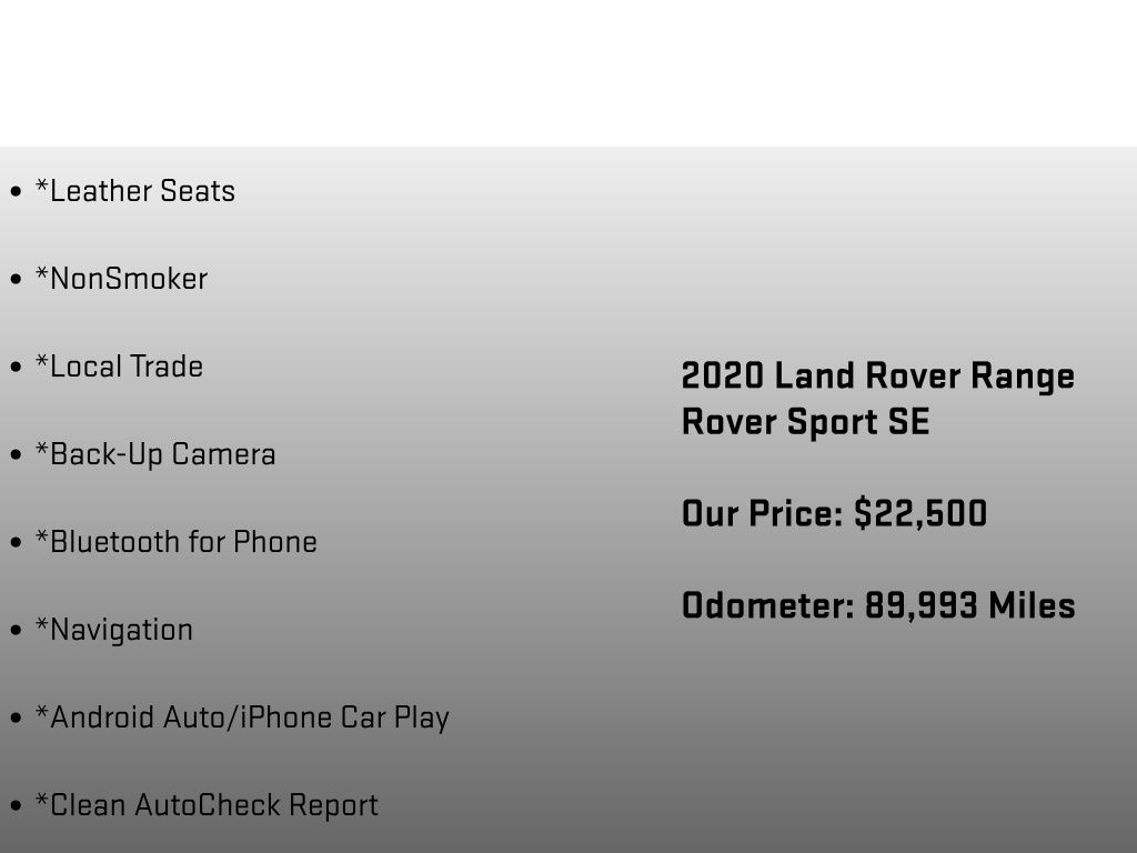 2020 Land Rover Range Rover Sport SE - 5