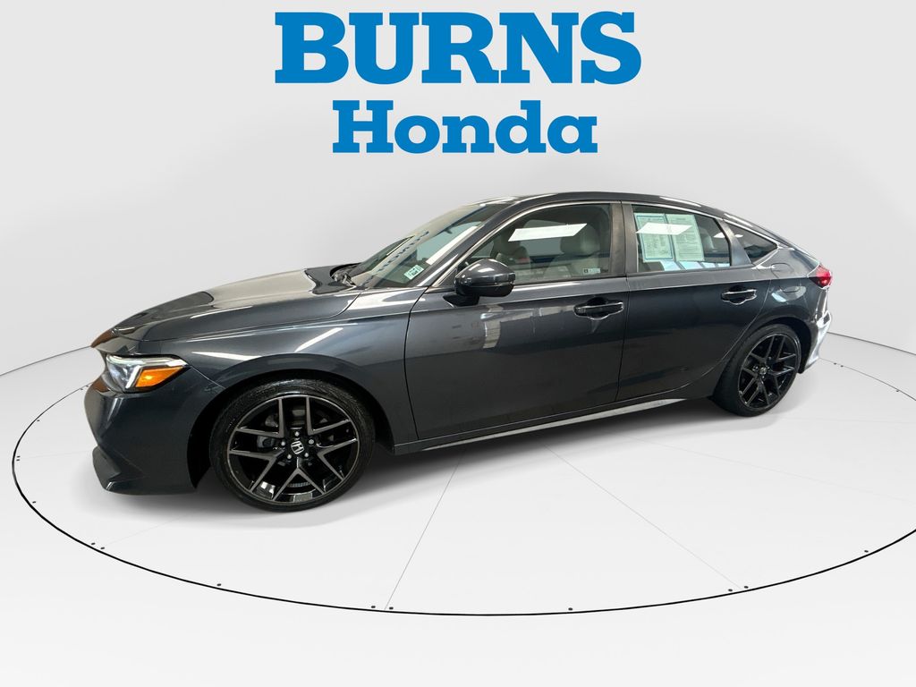 Meteorite Gray Metallic 2023 Honda Civic Hatchback Hatchback Front-Wheel Drive Continuously Variable Transmission