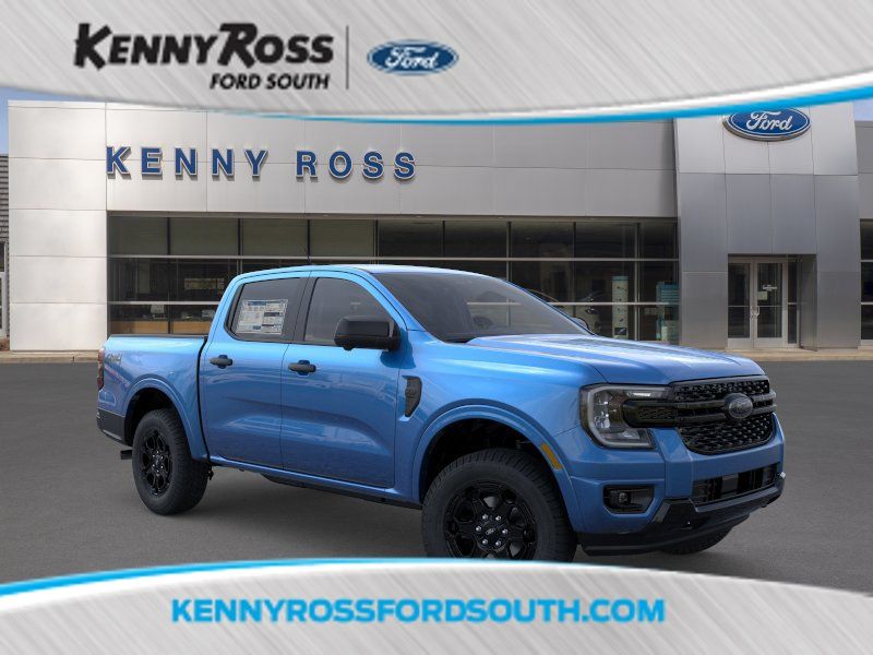 Blue Metallic 2026 Ford Ranger Pickup Truck Four-Wheel Drive Automatic