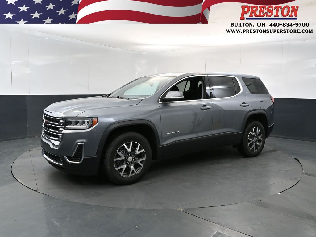 Gray (Satin Steel Metallic) 2021 GMC Acadia SUV / Crossover Front-Wheel Drive 9-Speed Automatic